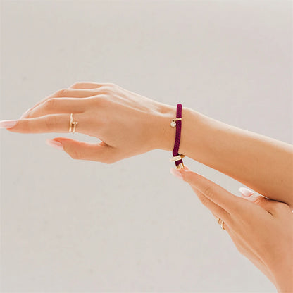 Maivy Band - Burgundy Red & Gold