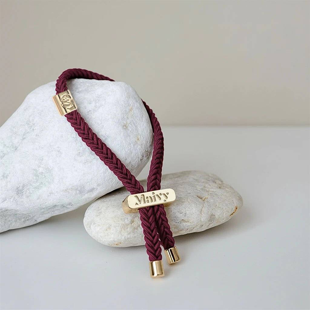 Maivy Band - Burgundy Red & Gold