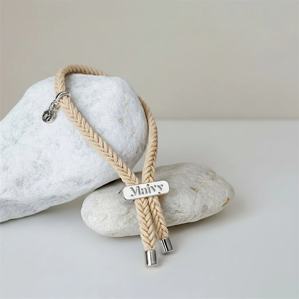 Maivy Band - Sandy Beige & Silver