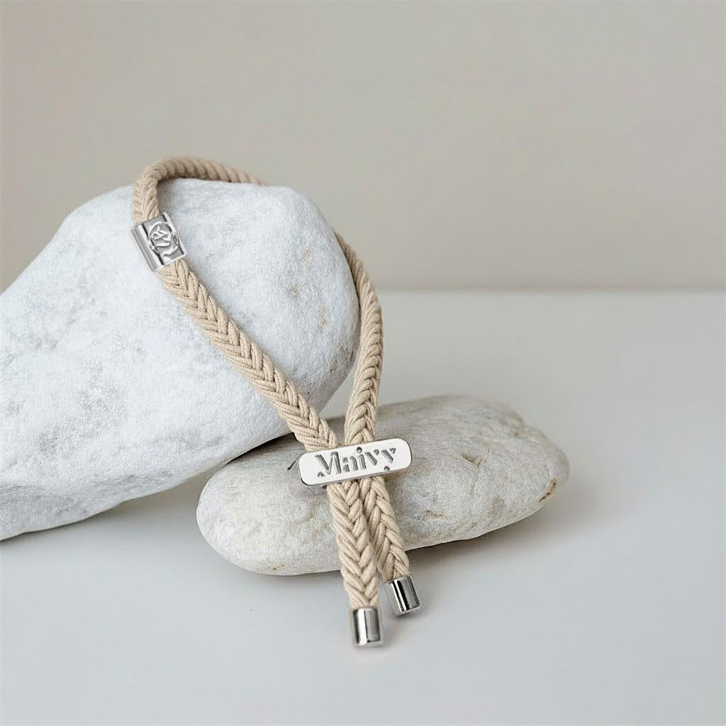 Maivy Band - Sandy Beige & Silver