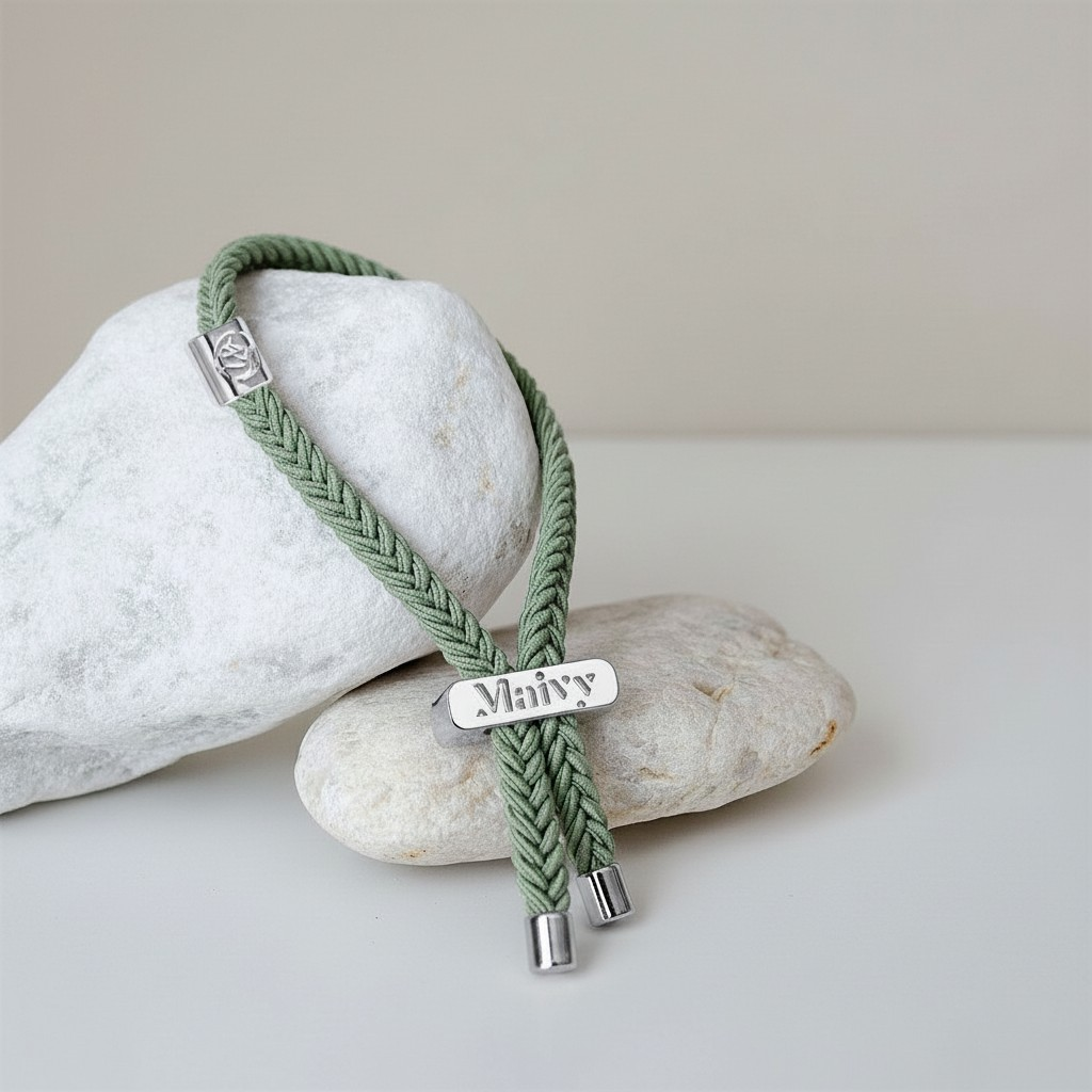 Maivy Band - Sage Green & Silver